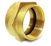 NNI 2-1/2" FEMALE NPT x NST FIRE HYDRANT HOSE BRASS HEX ADAPTER
