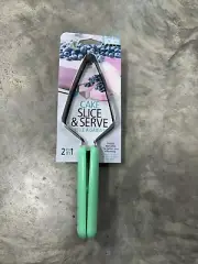 Joie Cake Slice & Server MINT GREEN