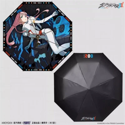 Anime DARLING in the FRANXX Zero Two Automatic Umbrella CODE 002 Folding Parasol