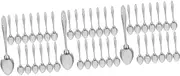 JECOMPRIS Sets Multi-Functional Stainless Steel Spoons Set Large Serving Spoons for Dinner Rice and Desserts Pcs