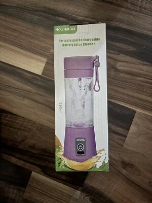 Blender Juicer With USB Rechargeable Fruit Juice Mixer For Smoothies Shake 380ML