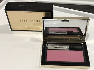 Bobbi Brown Blush & Illuminate Glow To Go French Pink Rouge & Highlighter, BNIB