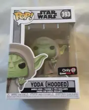 Pop Star Wars " Yoda" Hooded 393 Game Stop Exclusive Bobble-head