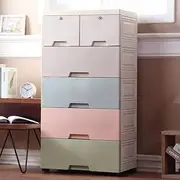 Cartoon Baby Clothes Wardrobe Plastic Drawer Type Children's Toy Storage Cabinet Locker Baby Storage Box