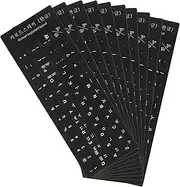 FELTECHELECTR 10pcs Keyboard Stickers Notebook Keyboard Cover Laptop Decal Replacement Korean Keyboard Sticker Korean Keyboard Decal Stickers Computer Keyboard Students PVC Letter Skinned