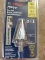 BOSCH SDC4 1/4 In. to 7/8 In. High-Speed Steel Turbo Step Drill Bit