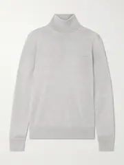 [Ralph Lauren Collection] Ralph Lauren Collection - Cashmere Turtleneck Sweater - Light gray - small small Gray