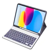 Ultra Thin Bluetooth Keyboard Leather Tablet Case For Ipad 10.9 2022 With Pen Slot Purple Laptop Cases & Bags