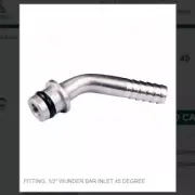 FITTING, 1/2" WUNDER BAR INLET 45 DEGREE # 7092