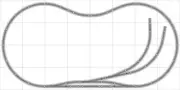 Bachmann E-Z Track Train Layout #026D Train Set HO Scale 4' X 8' DCC Switches