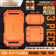 3PC Large Non-Slip Flexible Tool Tray Part Socket Organizer Holder Mats Workshop