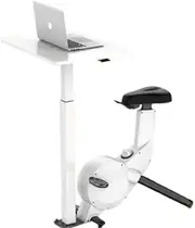 Pedal Bike Cycler Fitness Exercise White Elliptical Machine Office Business