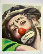 D.L Rust Rusty Signed & Numbered - Original Oil Painting 20"X24" Emmett Kelly