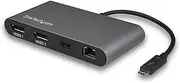 StarTech.com Dual 4K Monitor Mini Thunderbolt 3 Dock with DisplayPort - Mac & Windows Docking Station - Discontinued, Limited Stock, & Replaced by TB3DKM2DPL (TB3DKM2DP)