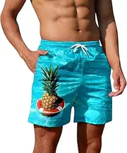 [Generic] Y Short Male Casual Pants Print Trend Youth Summer Mens Sweatpants Fitness Running Shorts Beach Shorts Mens Swim Trunks Size 34 Sky Blue