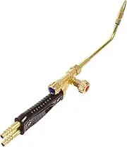 HOMSFOU Welding Tools Torch Welding Water Hose Torch Adjustable Knob Soldering Torch Torch Kit Self Lighting Welding Torch Cooking Torch Head Golden Copper