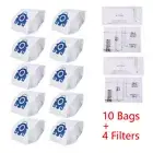 10x 3D Fabric Dust Filter Bag For Miele Hyclean GN C2 C3 S5 S8 S5210 S5211 S8310