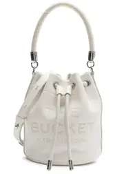 Marc Jacobs The Bucket Micro Leather Bucket bag - White One Size