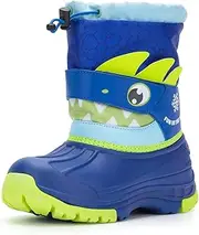 [FUNCOO PLUS] Boys Girls Winter Snow Boots Kids Waterproof Warm Boots Toddler Outdoor Shoes with Fur Lining