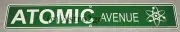 ATOMIC AVENUE--Crosswalks Metal 24 X 4 Atom Nuclear Physics Science Street Sign