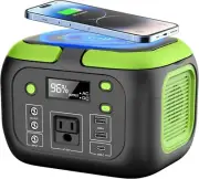 200W Portable Power Station 155Wh Solar Generator LiFePO4 Battery For Camping