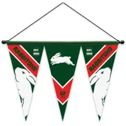 South Sydney Rabbitohs NRL Team Felt Wall Pennant Flags on Hanger