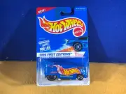 F10-58 HOT WHEELS 1996 FIRST EDITIONS - VW BUS / DRAG BUS - BLUE - NIB