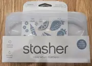 Stasher 100% Silicone Reusable Food Bag Sandwich Size Sealable Leak Free Durable