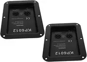 SUPVOX Durable Iron Crafted Speaker Terminal Block 2 Pieces Stage Speaker Jack Plate Subwoofer Box Terminal Plate