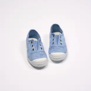 CIENTA 西班牙國民帆布鞋 70998 93 天空藍 提花布料 童鞋