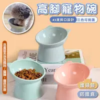 在飛比找蝦皮購物優惠-【艾米】傾斜高腳寵物碗 飼料碗 貓碗 架高碗 狗碗 護頸寵物