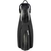 Mares Avanti Super-Channel Open Heel Fin w/Bungee Strap, Small, BLACK
