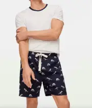 NEW PETER ALEXANDER MENS DINOSAUR TOP + SHORTS PJ SET XL RRP$129.90