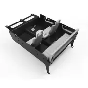 Metal Car Body Interior Assembly for 1/10 RC4WD TF2 Mojave 4 Door RC Truck Parts