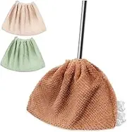 OATIPHO 3Pcs Broom Covers Washable Cleaning Cloths for Floor Dusting Durable and Reusable Mop Covers for Sweeping Home Cleaning Tool Random Colors
