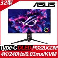 在飛比找PChome24h購物優惠-ASUS ROG Swift PG32UCDM HDR電競螢