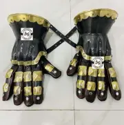 Functional Wearable Metal Gauntlets Medieval Knight Steel Finger Gauntlet Gift