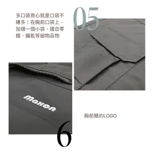 【MAXON大尺碼】灰色多口袋工裝釣魚漁夫背心XL~5XL 美式潮流背心 現貨實拍 超取免運82924-85