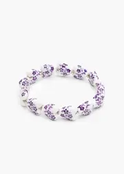 [Taking Shape] Taking Shape Pretty Ceramic Heart Bracelet in Purple - Women's Accessories Purple