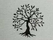 Olive Tree Laser Cut Wood Wall Art Decor 12" Tree of Life