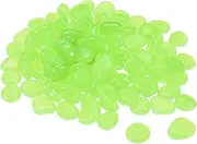 uxcell 300pcs Glow Rocks 8-11mm Glow Pebbles Decoration in The Dark Luminous Stones Decor DIY Decorative Green for Garden, Potted Plant, Fish Tank