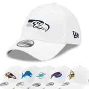 New Era 39Thirty Stretch-Fit Cap - NFL Teams White Detroit Lions L/XL