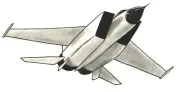 airplane drawing Ink jet fighter Mig-25 Foxbat artist Jerome Cadd