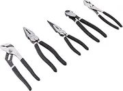 Amazon Basics 5-Piece Pliers Set With Durable Nylon Case - 8-Inch Diagonal, Combination, Long Nose, Groove Joint, and Slip-Joint