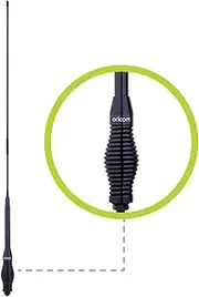[ORICOM] ANU230 6.5dBi UHF CB Antenna - Radio, Elevated Feed, Heavy Duty Barrel Spring Base, Fibreglass Whip, Coaxial cable, Car, 4WD, Wagon, Ute, Van