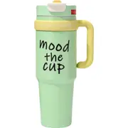 High Appearance Giant Ice Cream Cup Stainless Steel Insulated Cup With Large Capacity And Handle Straw Cup (Green)
