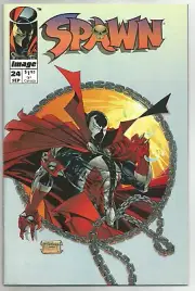SPAWN #24 AWESOME McFarlane cover!! SHARP NM+/M- copy!!