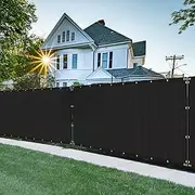 [FLORALEAF] 4'×50' Privacy Screen Fence Windscreen Mesh Shade Net Cover Heavy Duty Fencing 90% Blockage for Outdoor Wall Garden Yard Backyard - Custom
