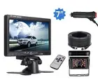 12-24V 7" Monitor Heavy Duty Truck Rear View Kit+IR CCD Reverse Camera 10m 4Pin