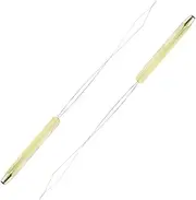 Abbraccia 2Pcs Bobbin Threader for Fly Tying Copper Gift Professional Fly Tying Tool